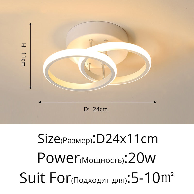 Modern Aisle LED Ceiling Lamp For Corridor stairs Entrance Attic Square indoor Lighting Minimalist Style Lights Kitchen Fixtures