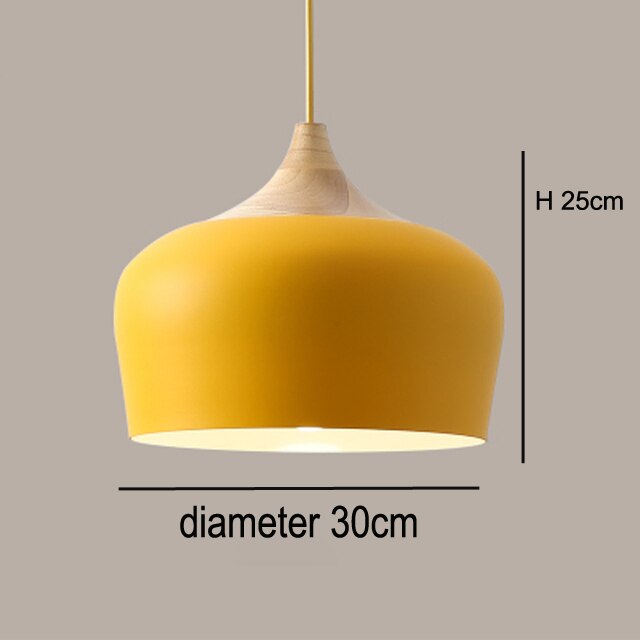 Minimalist Pendant Lights E27 Aluminum Lampshade Decor Hanging Lamp Light Fixtures Dia 30cm