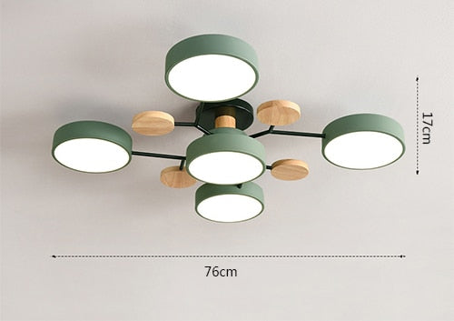 Modern Wooden LED Ceiling Chandeliers Home Decoration for Living Room Bedroom Kitchen Dining Room Lights Indoor Pendant Lamps