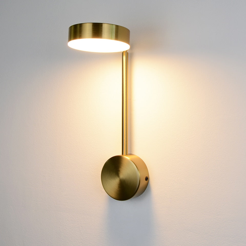 modern wall lights 9W With switch led wall lamps gold wall lamps livingroom indoor lighting Bedside For Bedroom wall sconce