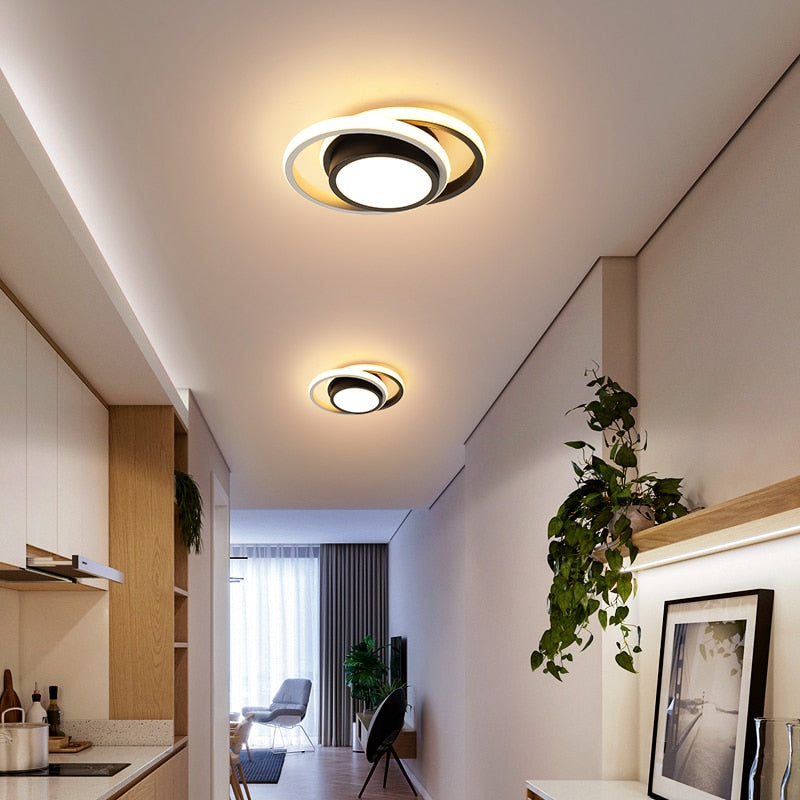 Modern Aisle LED Ceiling Lamp For Corridor stairs Entrance Attic Square indoor Lighting Minimalist Style Lights Kitchen Fixtures