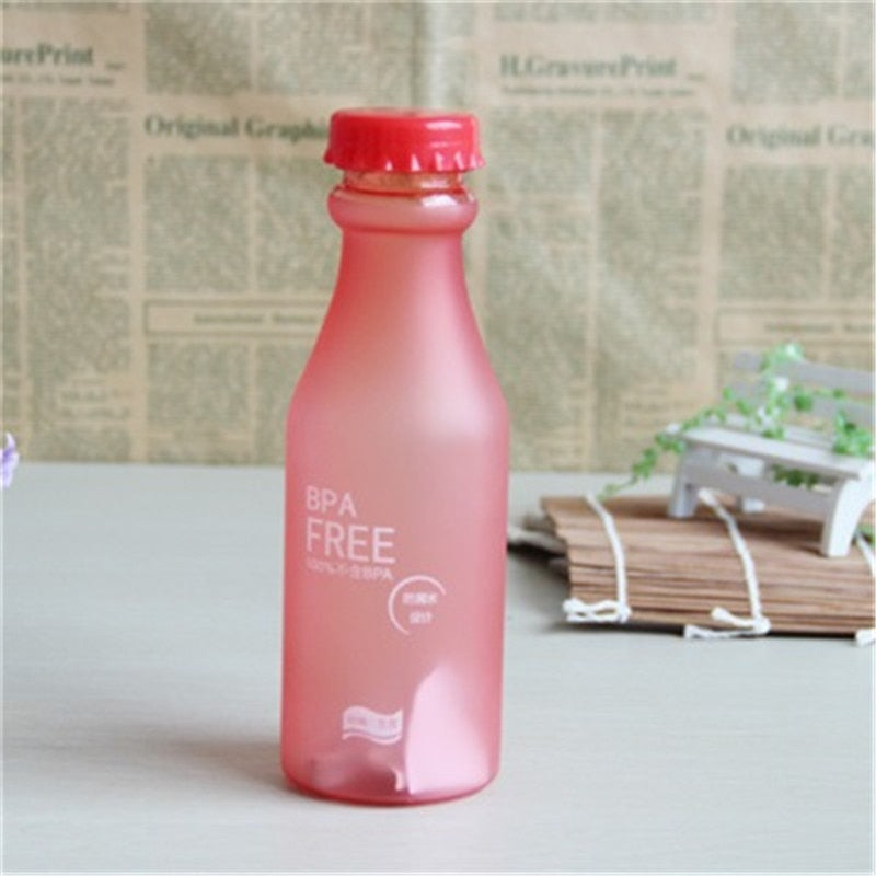 550ML Candy Color BPA Free Water Bottles Leak-proof Drinking Cup Kettle Outdoor Sports Water Bottle for Travel Running Camping
