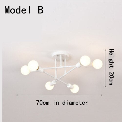 Close to ceiling light fixtures home Decor Warm And Romantic Lighting indoor Modern Living Room Lamp Black Golden Chandelier