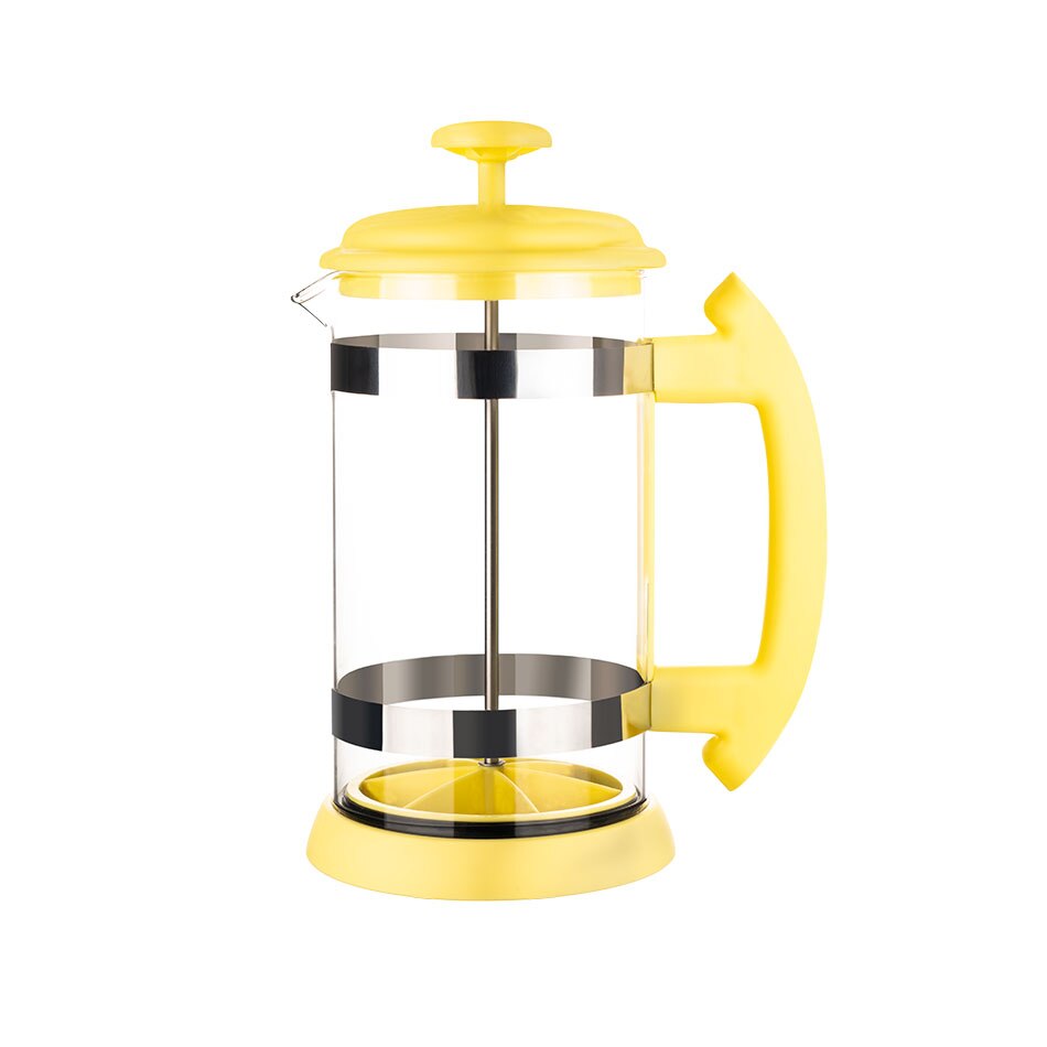 Stainless Steel Glass Teapot Cafetiere French Coffee Tea Percolator Filter Press Plunger 1000ml Manual Coffee Espresso Maker Pot