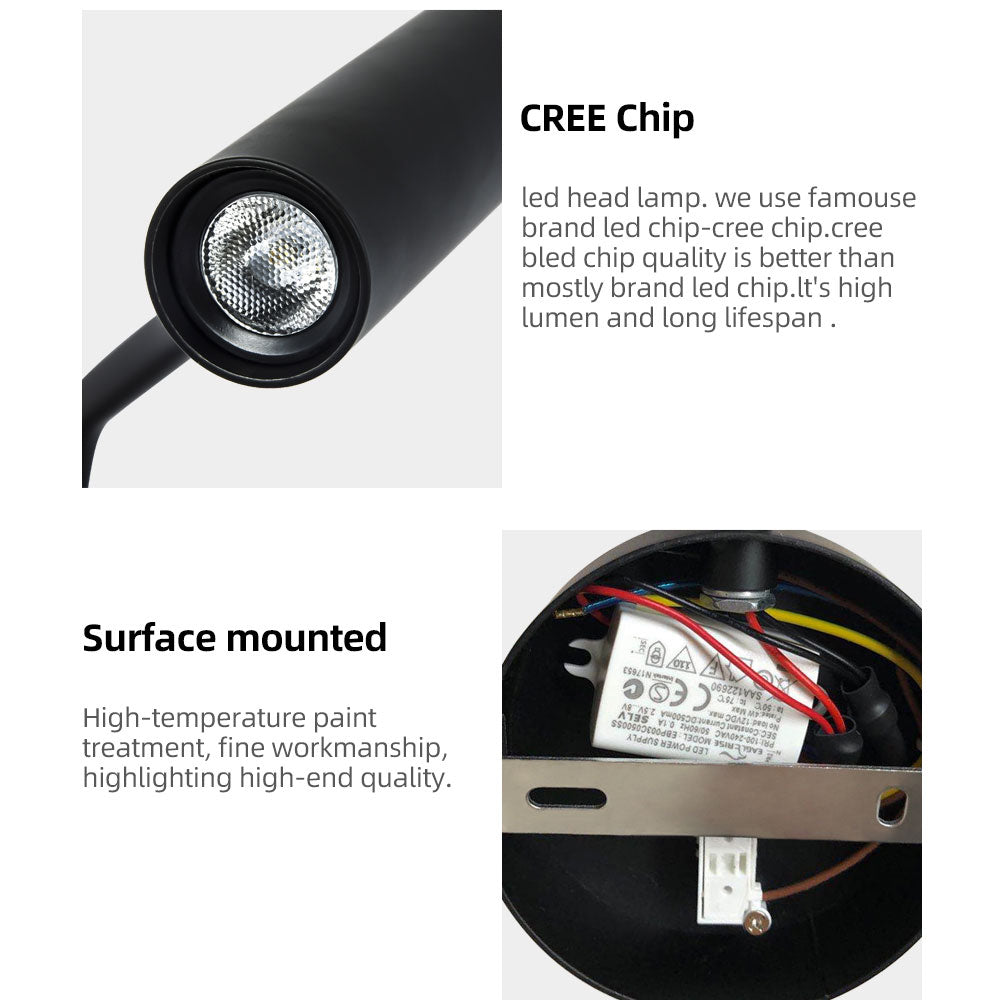 Zerouno EU plug wall lamps switch swing arm bedroom mounted home bedside headboard book light reading night lighting fixtures