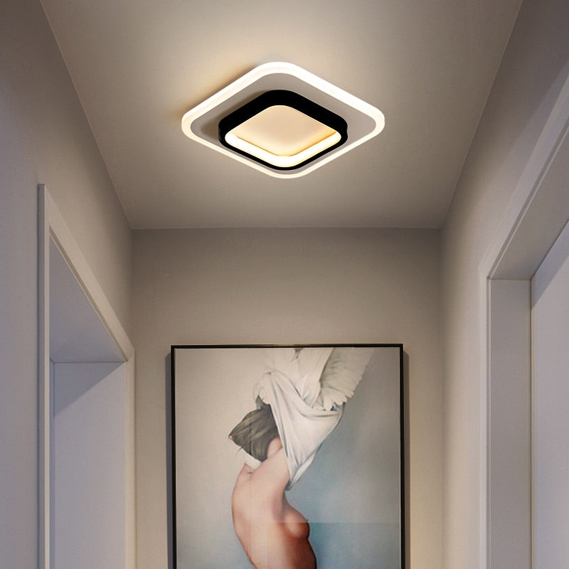 Modern Aisle LED Ceiling Lamp For Corridor stairs Entrance Attic Square indoor Lighting Minimalist Style Lights Kitchen Fixtures