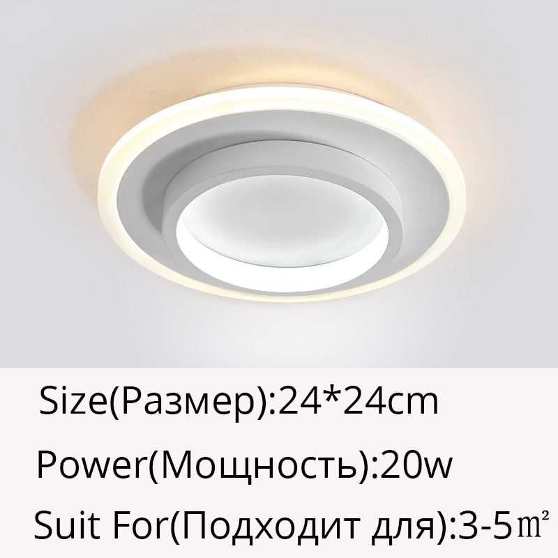 Modern Aisle LED Ceiling Lamp For Corridor stairs Entrance Attic Square indoor Lighting Minimalist Style Lights Kitchen Fixtures