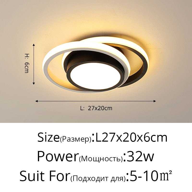 Modern Aisle LED Ceiling Lamp For Corridor stairs Entrance Attic Square indoor Lighting Minimalist Style Lights Kitchen Fixtures