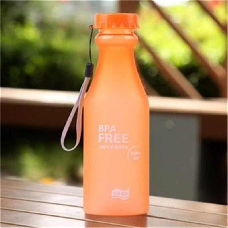550ML Candy Color BPA Free Water Bottles Leak-proof Drinking Cup Kettle Outdoor Sports Water Bottle for Travel Running Camping