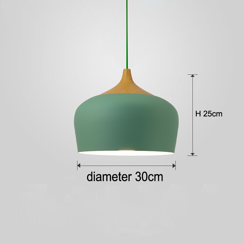 Minimalist Pendant Lights E27 Aluminum Lampshade Decor Hanging Lamp Light Fixtures Dia 30cm