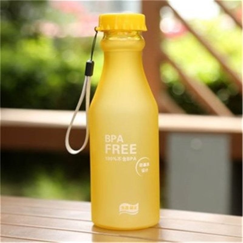 550ML Candy Color BPA Free Water Bottles Leak-proof Drinking Cup Kettle Outdoor Sports Water Bottle for Travel Running Camping