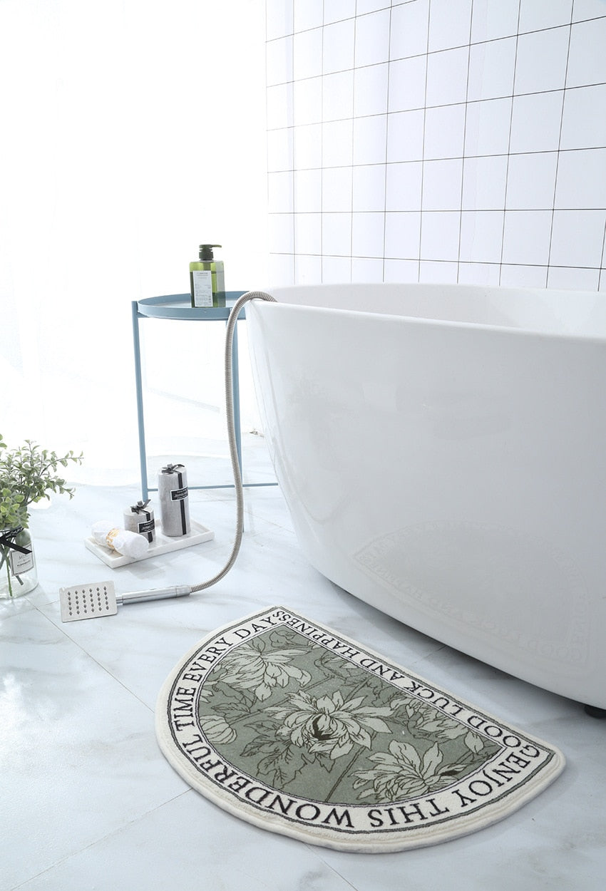 Non-Slip Bath Mat Absorbent Carpets INS Style Doormat Entrance Mats Balcony Porch Area Rugs Living Room Bathroom Alfombra