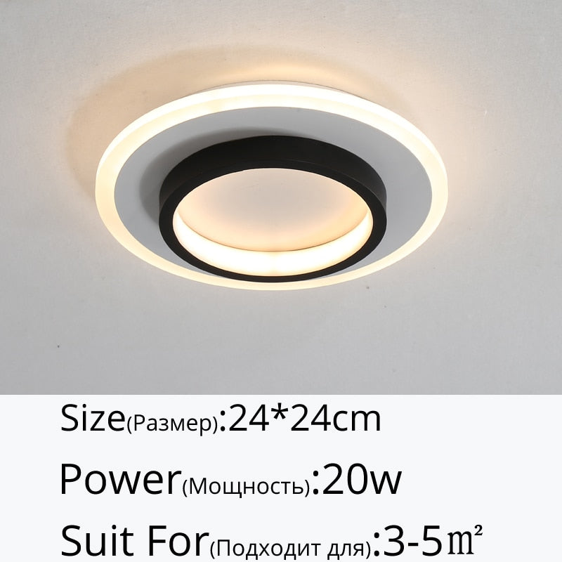 Modern Aisle LED Ceiling Lamp For Corridor stairs Entrance Attic Square indoor Lighting Minimalist Style Lights Kitchen Fixtures