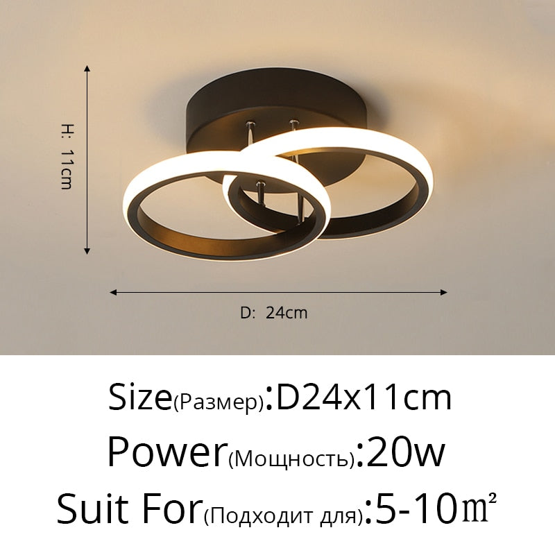 Modern Aisle LED Ceiling Lamp For Corridor stairs Entrance Attic Square indoor Lighting Minimalist Style Lights Kitchen Fixtures
