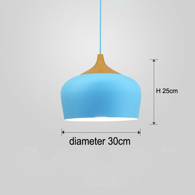 Minimalist Pendant Lights E27 Aluminum Lampshade Decor Hanging Lamp Light Fixtures Dia 30cm