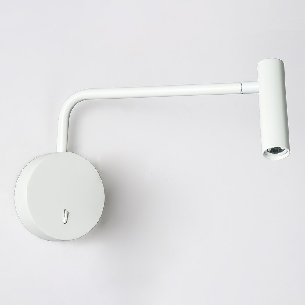 Zerouno EU plug wall lamps switch swing arm bedroom mounted home bedside headboard book light reading night lighting fixtures