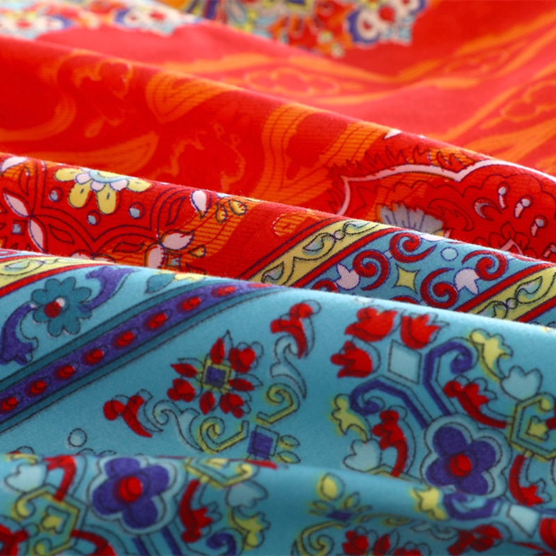 Yi chu xin 3d Bohemian Bedding set queen size boho Duvet Cover set Pillowcases 2/3pcs bed set