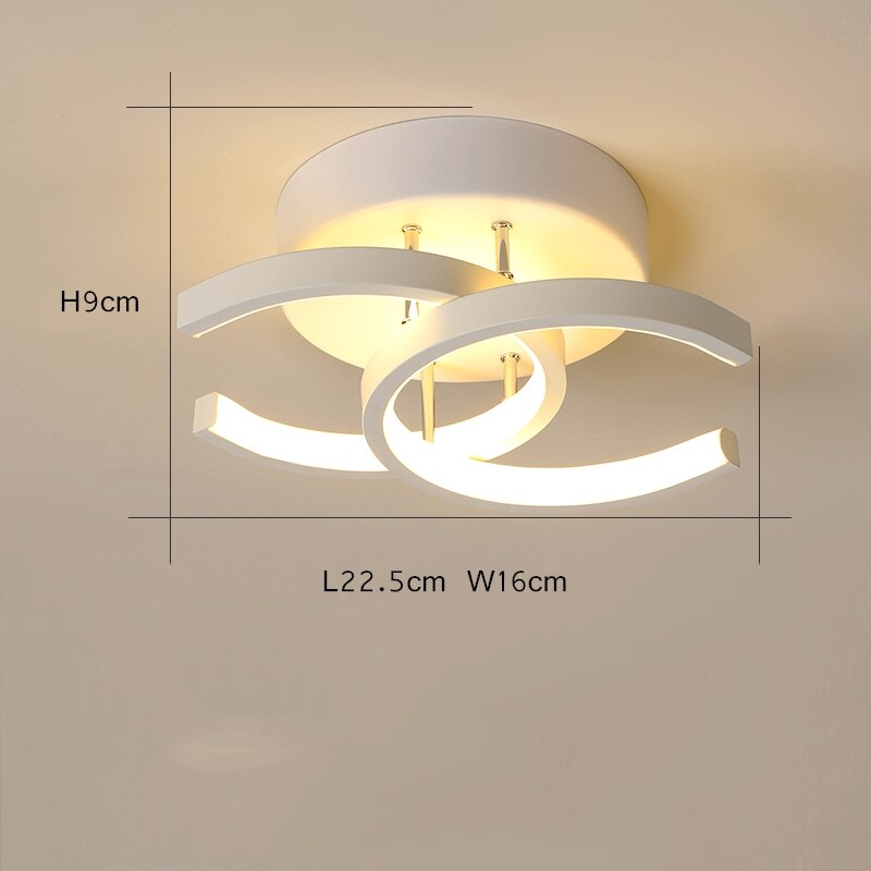 Modern Aisle LED Ceiling Lamp For Corridor stairs Entrance Attic Square indoor Lighting Minimalist Style Lights Kitchen Fixtures