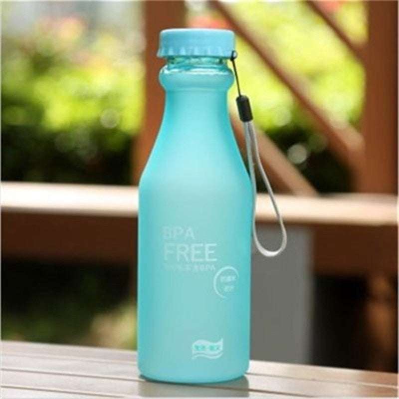 550ML Candy Color BPA Free Water Bottles Leak-proof Drinking Cup Kettle Outdoor Sports Water Bottle for Travel Running Camping