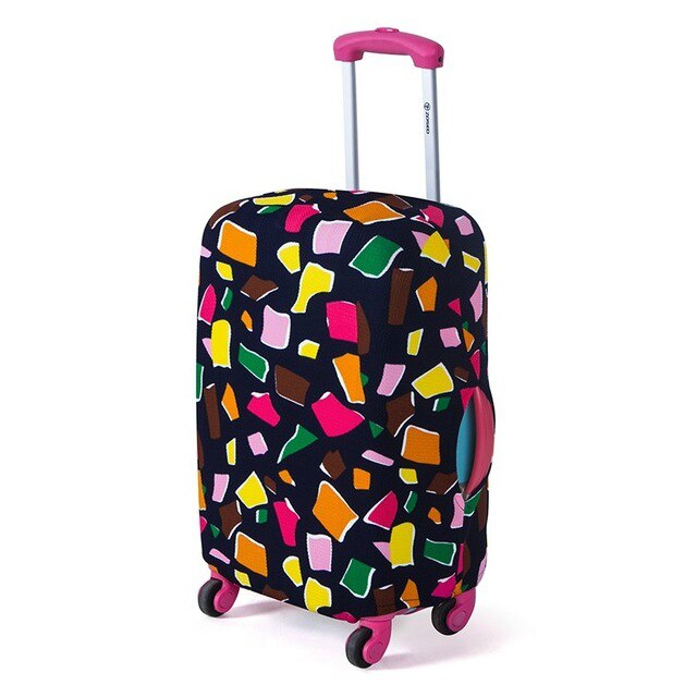 Fashion Suitcase Cover High Elastic Stripe Love Heart Shaped Luggage Case Dust Cover For18-32Inch Suitcase Essential Accessories