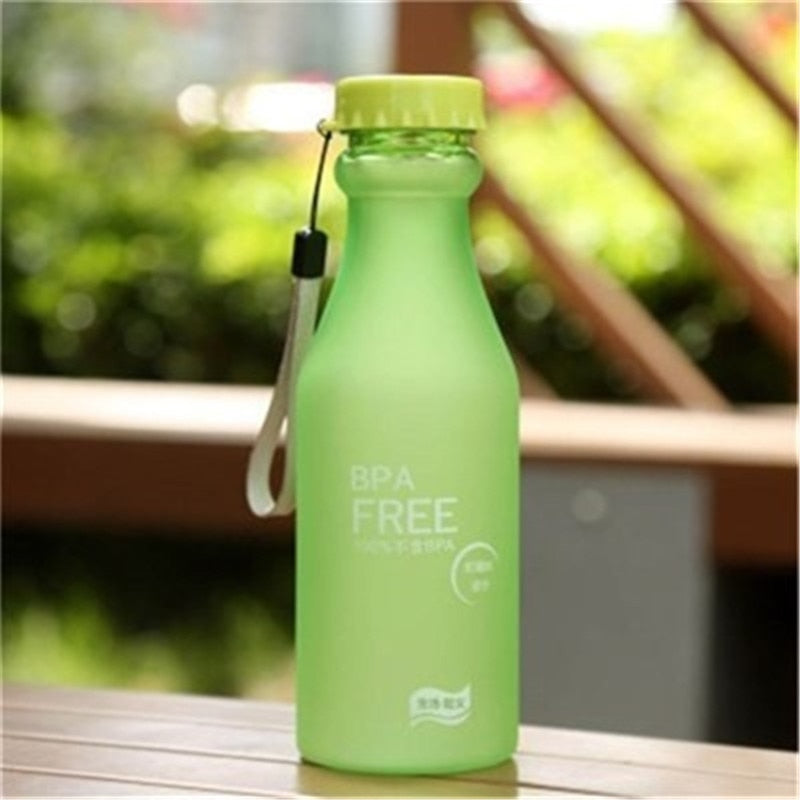 550ML Candy Color BPA Free Water Bottles Leak-proof Drinking Cup Kettle Outdoor Sports Water Bottle for Travel Running Camping