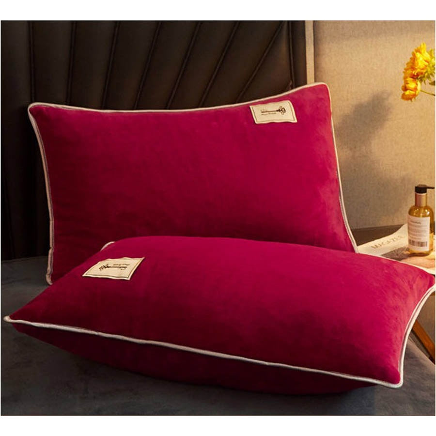 WOSTAR Winter warm solid velvet duvet cover 220x240 comforter cover flannel luxury double bed quilt cover bedding set king size