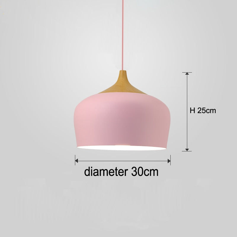 Minimalist Pendant Lights E27 Aluminum Lampshade Decor Hanging Lamp Light Fixtures Dia 30cm