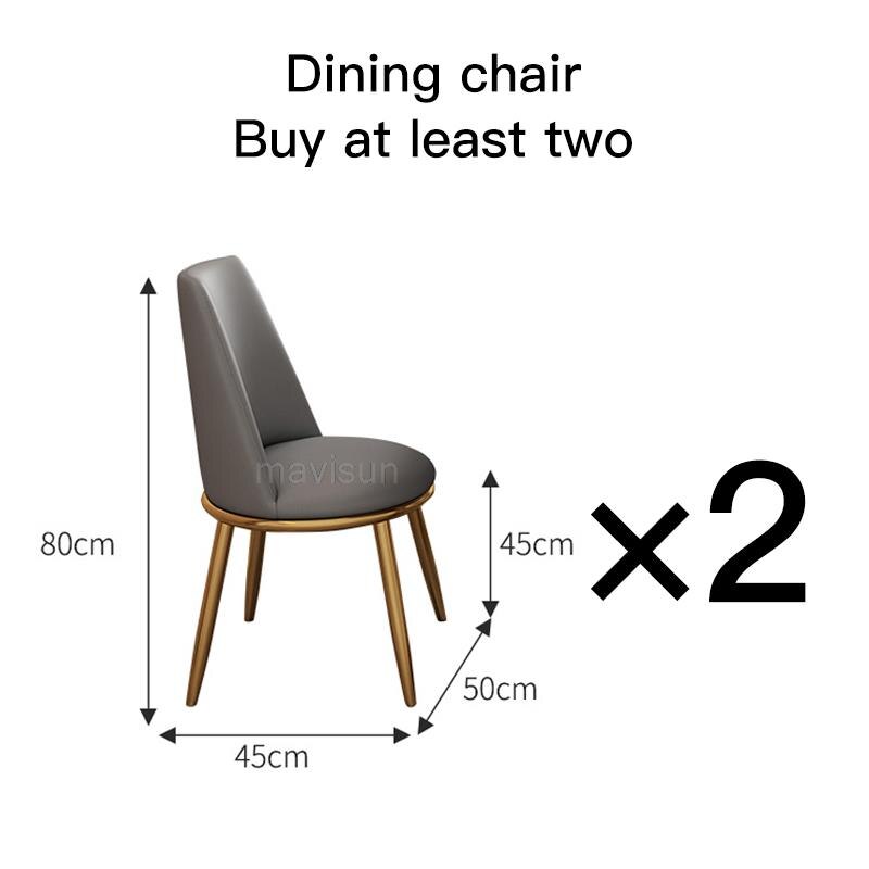 Light Luxury Rock Slab Dining Table High-End Rectangular Marble Household Small Apartment Modern Simple Glossy Dining Table Set