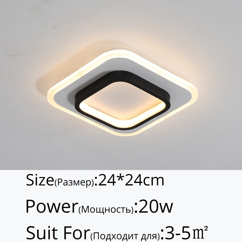 Modern Aisle LED Ceiling Lamp For Corridor stairs Entrance Attic Square indoor Lighting Minimalist Style Lights Kitchen Fixtures