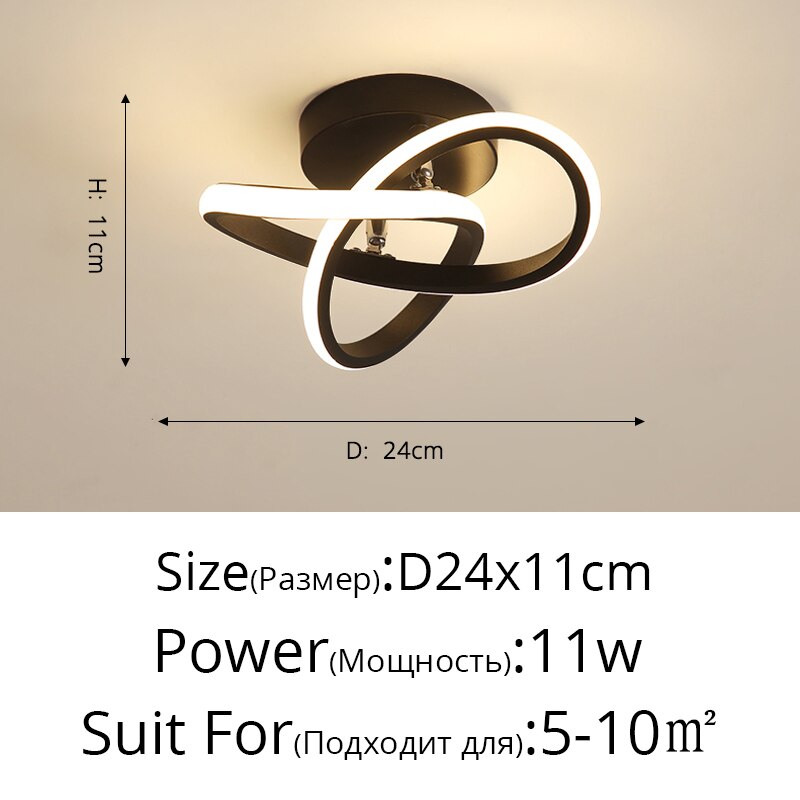 Modern Aisle LED Ceiling Lamp For Corridor stairs Entrance Attic Square indoor Lighting Minimalist Style Lights Kitchen Fixtures