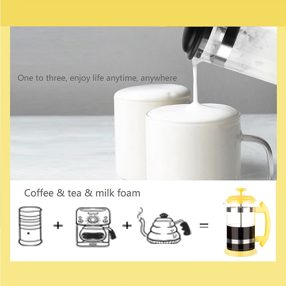 Stainless Steel Glass Teapot Cafetiere French Coffee Tea Percolator Filter Press Plunger 1000ml Manual Coffee Espresso Maker Pot