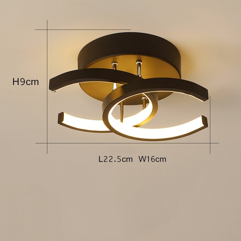 Modern Aisle LED Ceiling Lamp For Corridor stairs Entrance Attic Square indoor Lighting Minimalist Style Lights Kitchen Fixtures