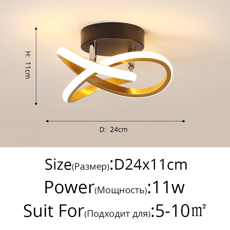 Modern Aisle LED Ceiling Lamp For Corridor stairs Entrance Attic Square indoor Lighting Minimalist Style Lights Kitchen Fixtures