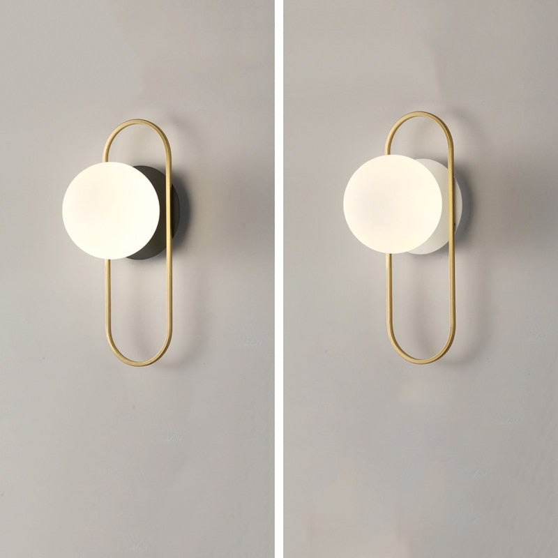Nordic Glas Ball FÜHRTE Wand Licht für Wohnzimmer Interior Schlafzimmer LED Wand Leuchte mit 7w G9 Birne wand Leuchte für Home