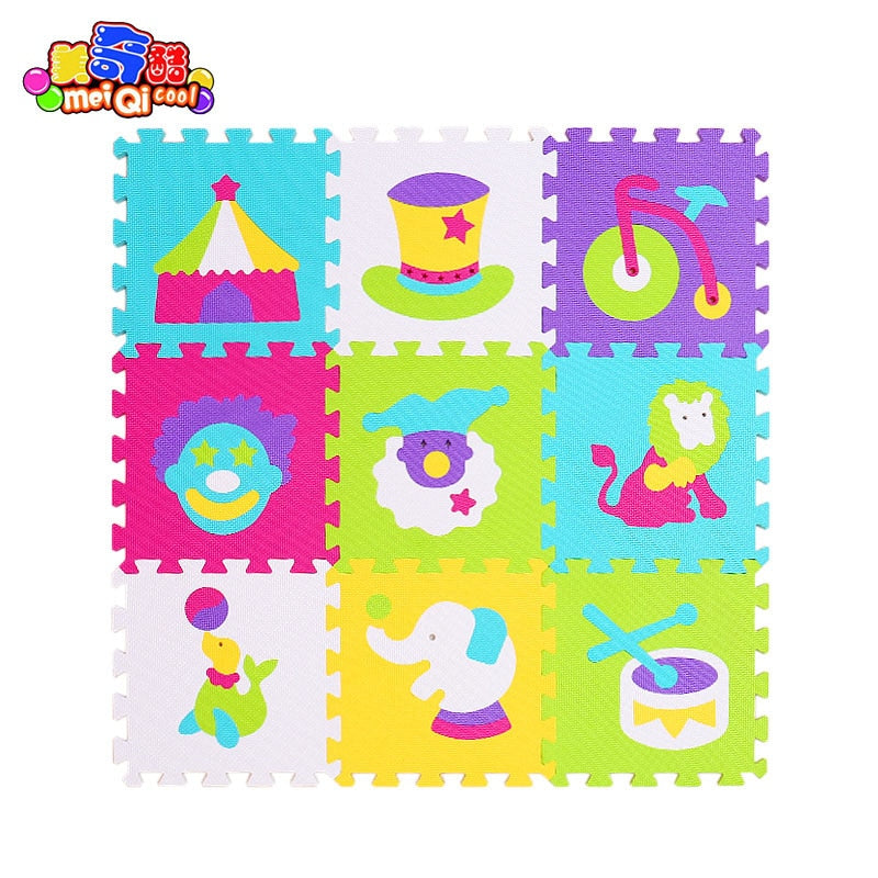 Children's soft developing crawling rugs,baby play puzzle number/letter/cartoon eva foam mat,pad floor for baby games 30*30*1cm