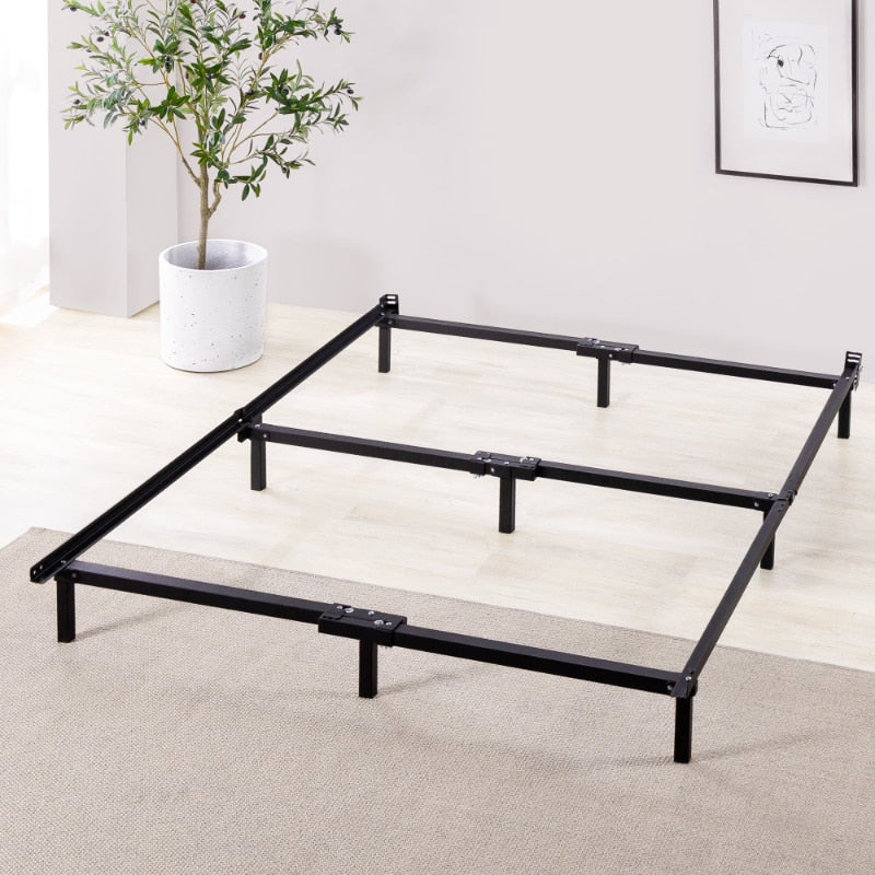 Zinus 7” Compack Metal Bed Frame, Black, Queen bedframe bedroom furniture