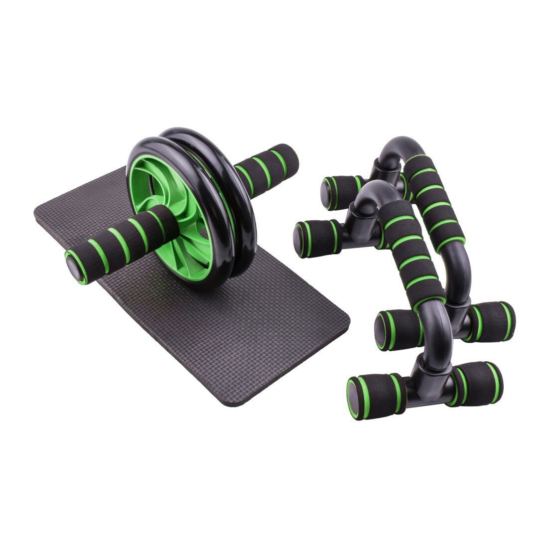 Resistance Bands Push Up Stand Bar Abdominal Wheel AB Roller Jump Rope Grip Strength Exercise Home Gym Fitness Muscle Trainer