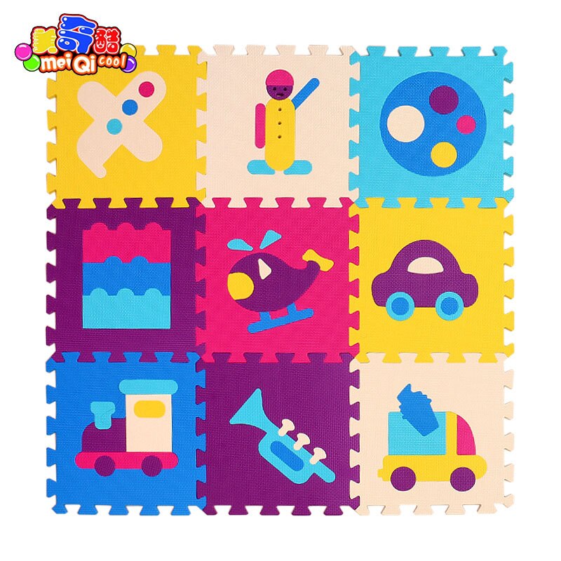 Children's soft developing crawling rugs,baby play puzzle number/letter/cartoon eva foam mat,pad floor for baby games 30*30*1cm