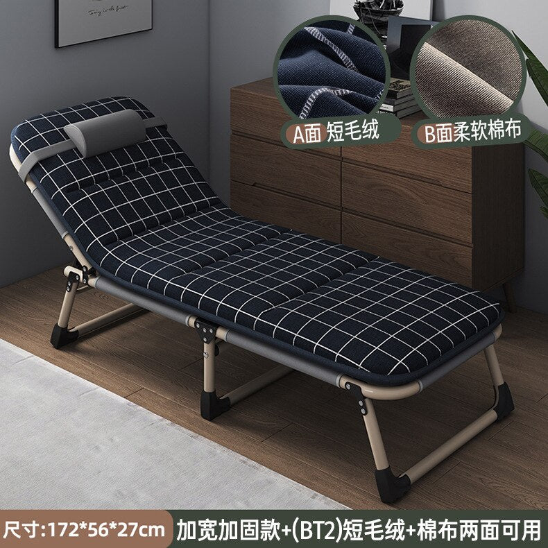Folding bed single bed siesta siesta bed escort portable multifunctional marching bed office lounge chair