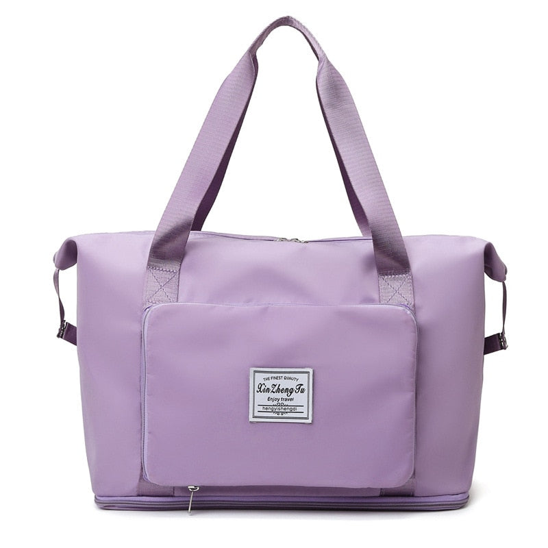 Foldable Large Capacity Storage Folding Bag Travel Bags Tote Carry On Luggage Handbag Waterproof Duffel Women Shoulder Bags