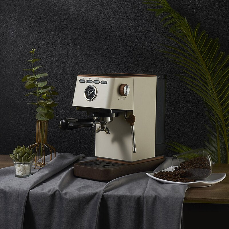 Home Small 20 bar espresso coffee machine Semi-automatic home office coffee machine with frother milk