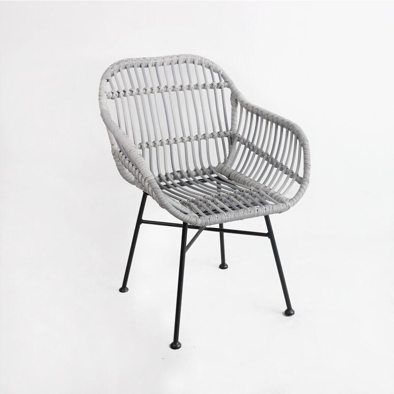Rattan Dining Chairs Lounge Kitchen Furniture Armchair Rattan Accent Living Room Chair Modern Minimalist Cadeiras Furniture