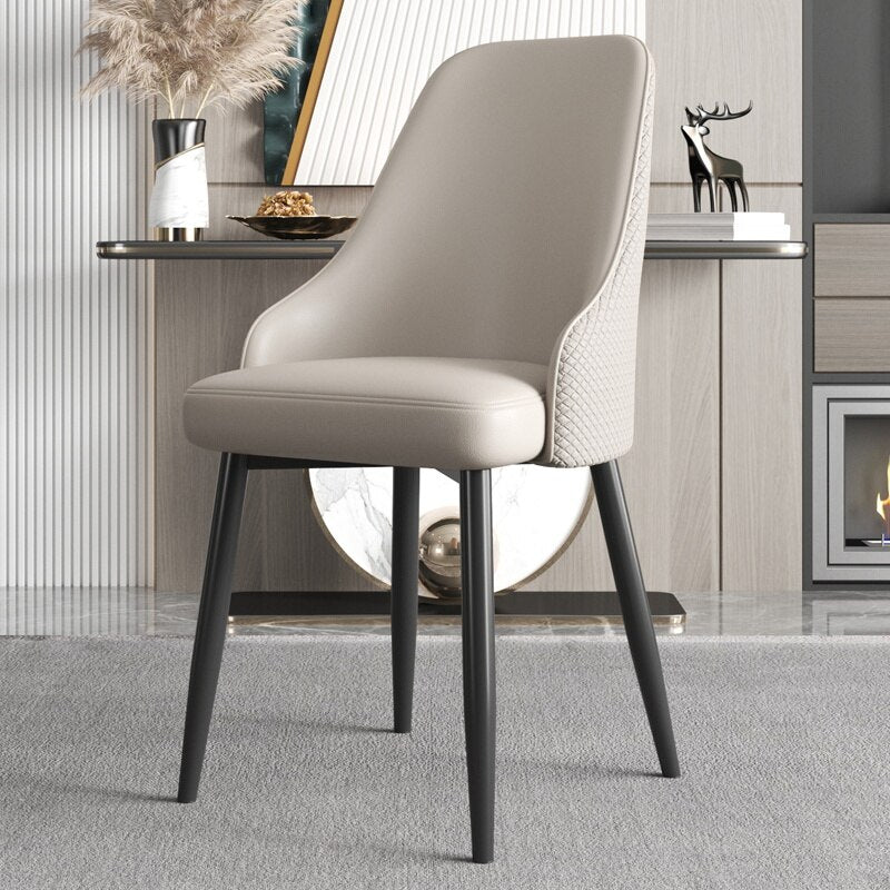 Designer Accent Living Room Chair Modern Leather Soft Sofa Chair Irregular Backrest Modern Cadeiras Living Room Furniture