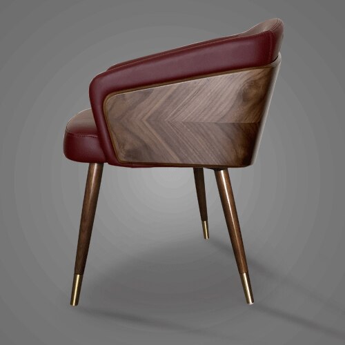 Living Room Minimalist Dining Chair Accent Wooden High Quality Lounge Chairs Comfortable Sillas Comedores Home Furniture HY50DC