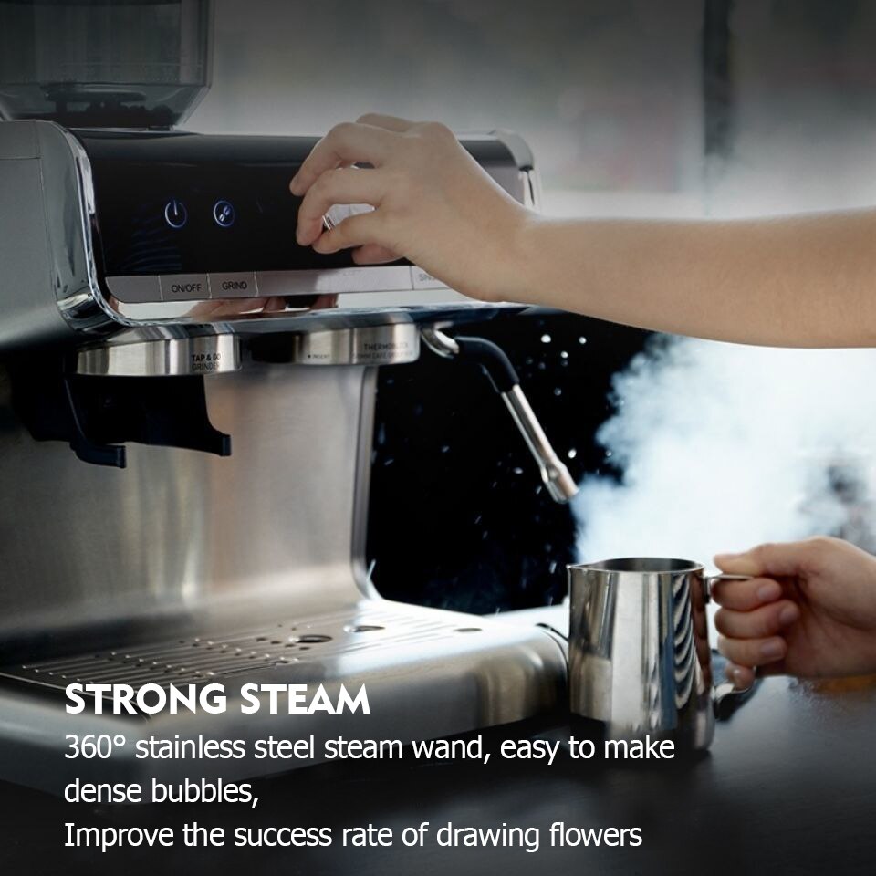 Commercial Automatic Espresso Coffee Machine Professional with Grinder 2.8L 20 Bar Cheap Coffee Maker Machine