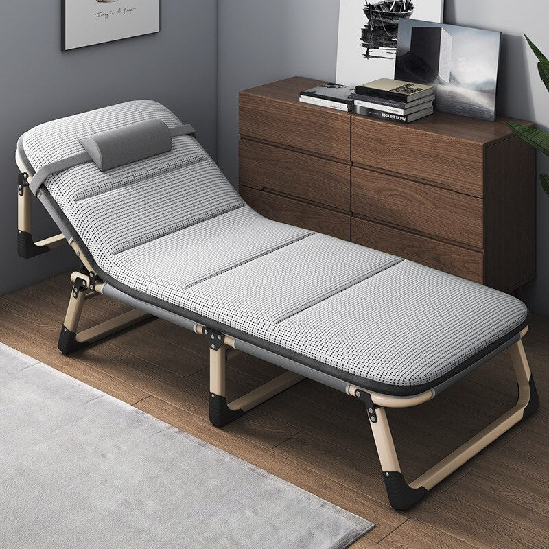 Folding bed single bed siesta siesta bed escort portable multifunctional marching bed office lounge chair