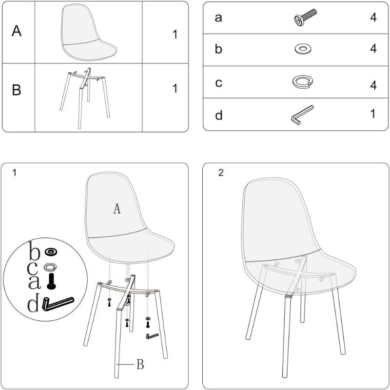 Free ship Acrylic Ghost Crystal Seat Modern Plastic Shell Accent Side Chairs for Kitchen, Dining, Living, Bed Room, set of 4