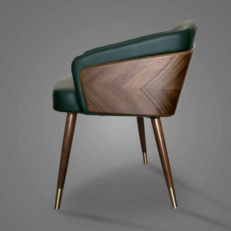 Living Room Minimalist Dining Chair Accent Wooden High Quality Lounge Chairs Comfortable Sillas Comedores Home Furniture HY50DC