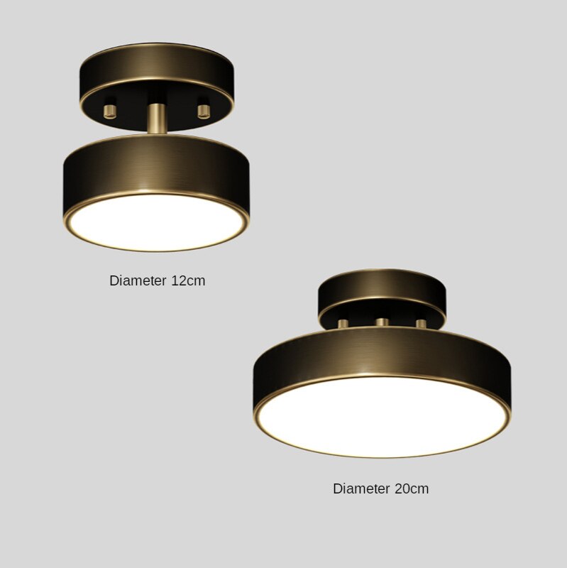 New Gold Ceiling Lamp Nordic Lighting Luxury Corridor Living Room Bedroom Hallway Interior Front Porch Kitchen Decoration Light