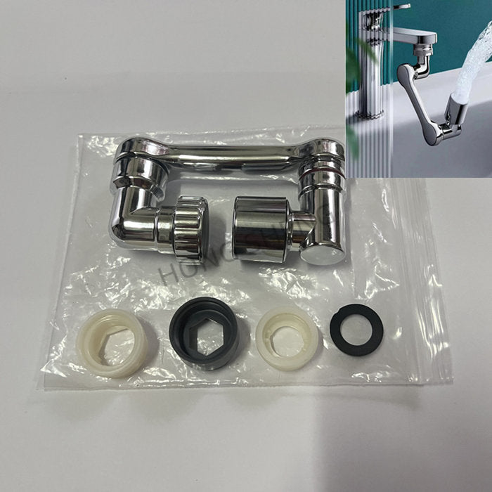 Robotic Arm Kitchen Faucet Aerator 1080° Rotation Extender Adapter Splash-proof Swivel Water Saving Plastic Faucet Spray Head